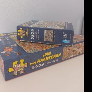 Jan van Haasteren 2 puzzle bundle King's Day 1000 PC and Departure Hall 550 Pc